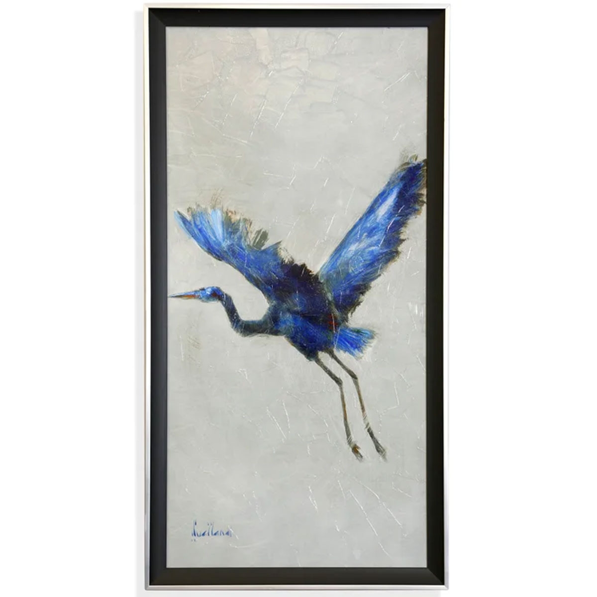Picture of LEFT FACING BLUE HERON ART
