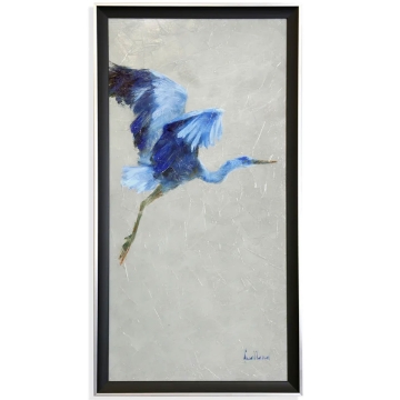 Picture of RIGHT FACING BLUE HERON ART