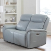 Picture of CASCADE LTHR MIST GRY PHR LOVESEAT