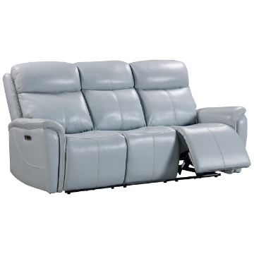 Picture of CASCADE LTHR MIST GRY PHR SOFA