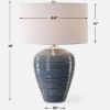 Picture of MOHER BLUE RIBBED GLAZE TL