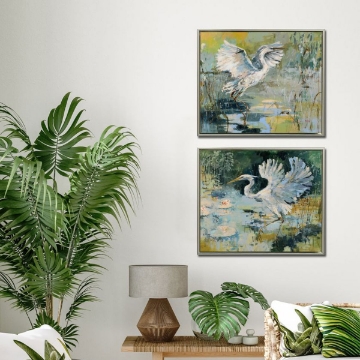 Picture of SHORELINE BIRD I FRAMED ART