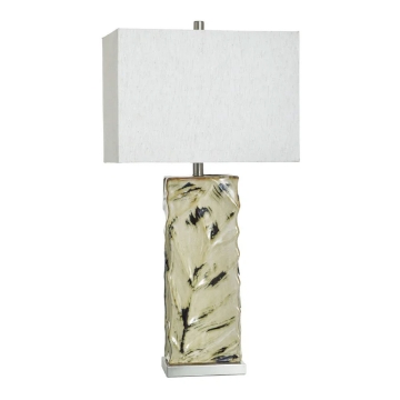 Picture of BALI CREAM LEAF CUTOUT LAMP