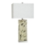 Picture of BALI CREAM LEAF CUTOUT LAMP