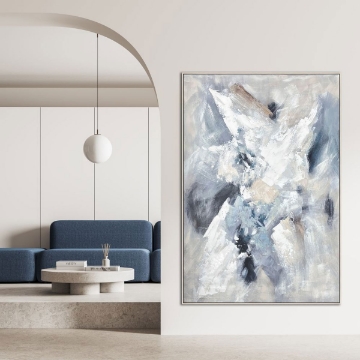 Picture of GLACIAL DREAM BLUE ABSTRACT