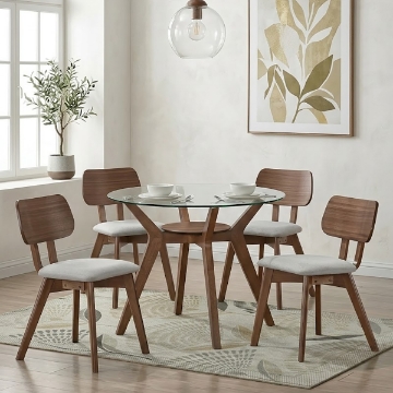 Picture of UPLAND 40" GLS TOP 5PC DINING