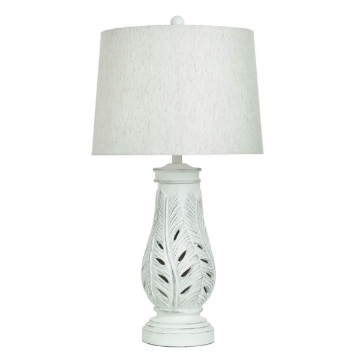 Picture of WHT DISTRESS LEAF MOTIF TL