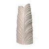 Picture of TROPICAL WHT CER LEAF VASE-SM