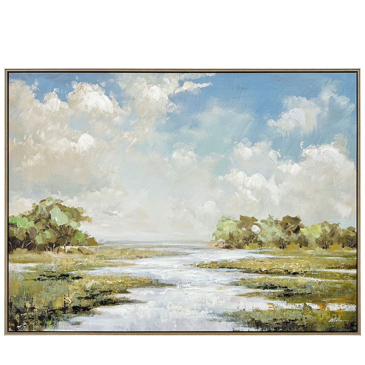 Picture of SUMMER MARSH LANDSCAPE ART