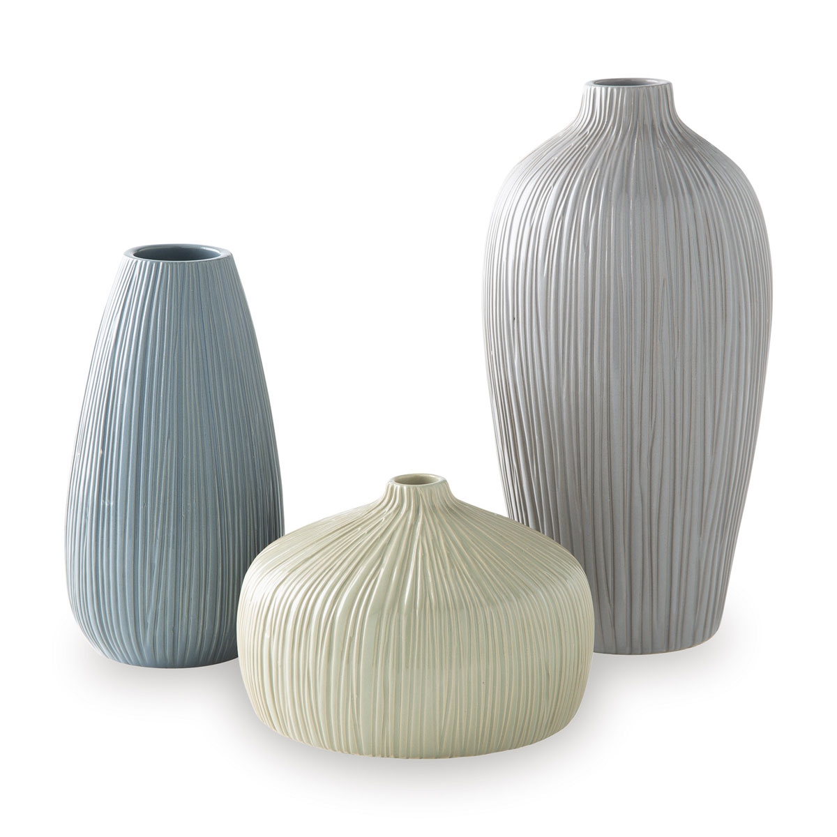 Picture of EIDERMAN S/3 GRY/BLEGRN VASES