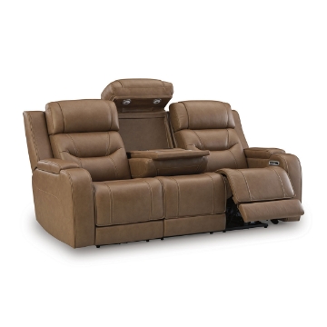 Picture of KNIGHTINGTON SOFA W/ AUDIO IN CARAMEL