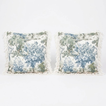 Picture of 20" WELTED PILLOW PAIR W/FRING