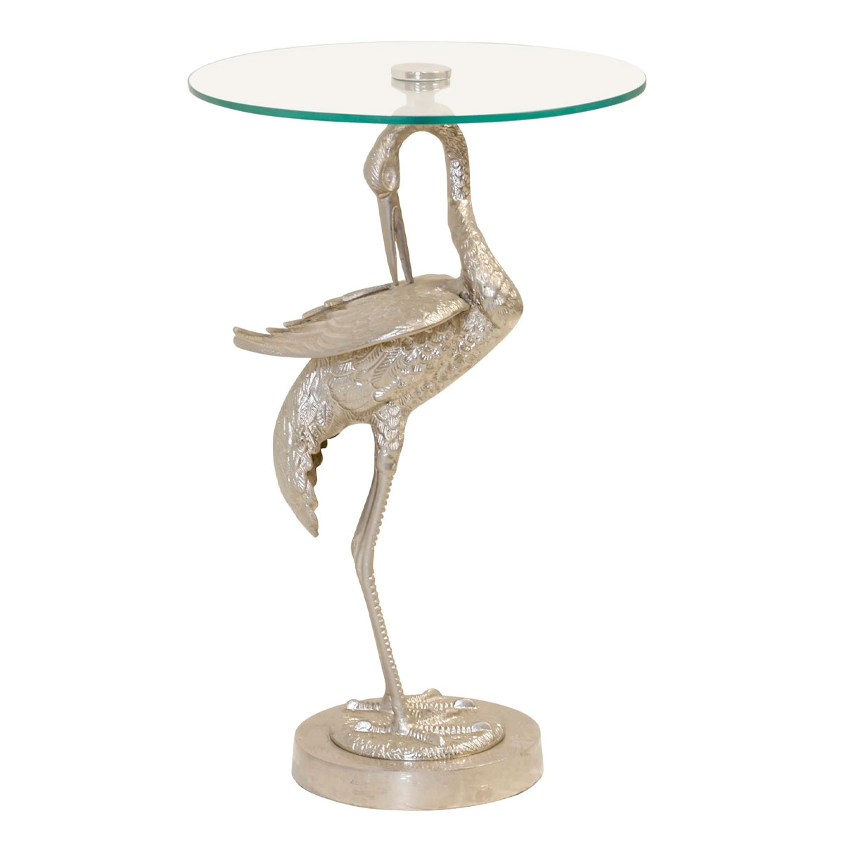 Picture of SILVER CRANE SIDE TABLE