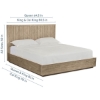 Picture of ANDORA WARM GRY QUEEN PNL BED