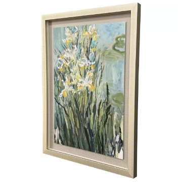 Picture of WHITE IRIS FRAMED ART