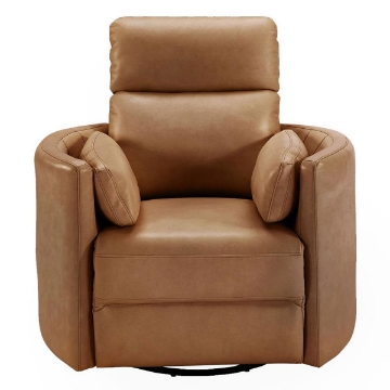 Picture of RADIUS LTHR SWGL RECL CARAMEL