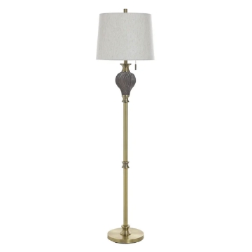 Picture of SOOT GOLD POLY FLOOR LAMP