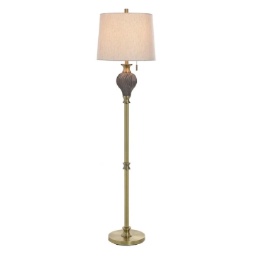 Picture of SOOT GOLD POLY FLOOR LAMP