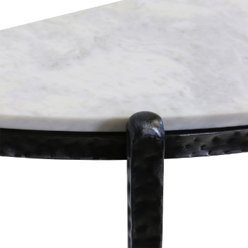Picture of MARBLE DEMI LUNE CONSOLE TABLE