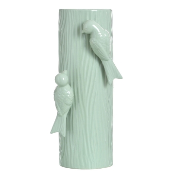 Picture of CELEDON GREEN BIRDMOTIF VASE
