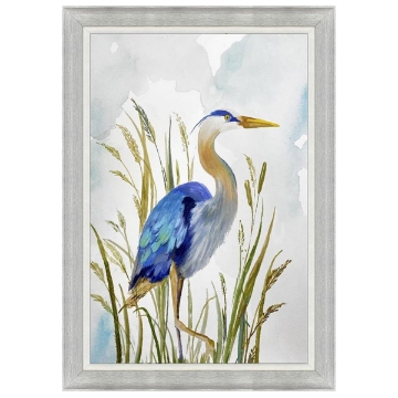 Picture of IN THE MARSHES BLUE HERON I