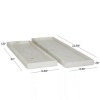 Picture of S/2 RECT MARBLE TRAYS