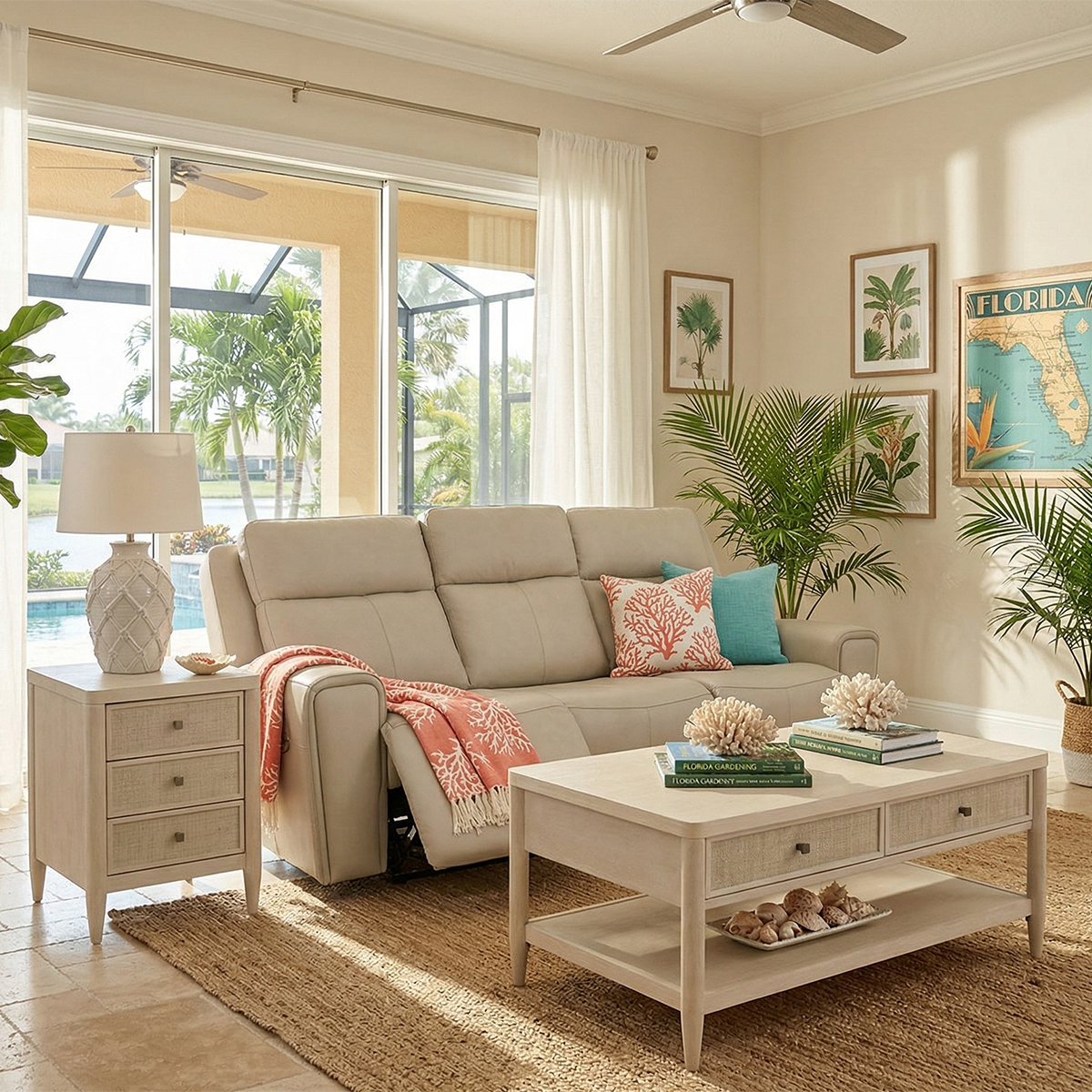 Barnett Power Sofa by Flexsteel with Power Headrest and Lumbar