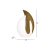 Picture of LUNA WHT/GOLD CNDL HLDR  SHORT