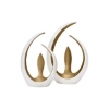Picture of LUNA WHT/GOLD CNDL HLDR  SHORT