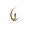 Picture of LUNA WHT/GOLD CNDL HLDR TALL