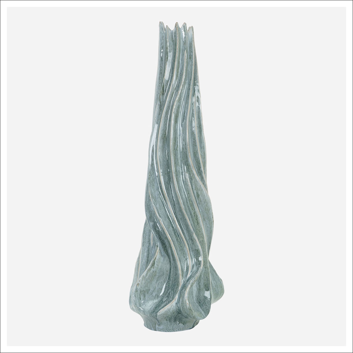 Picture of SERAPH BL TWISTED VASE-LARGE