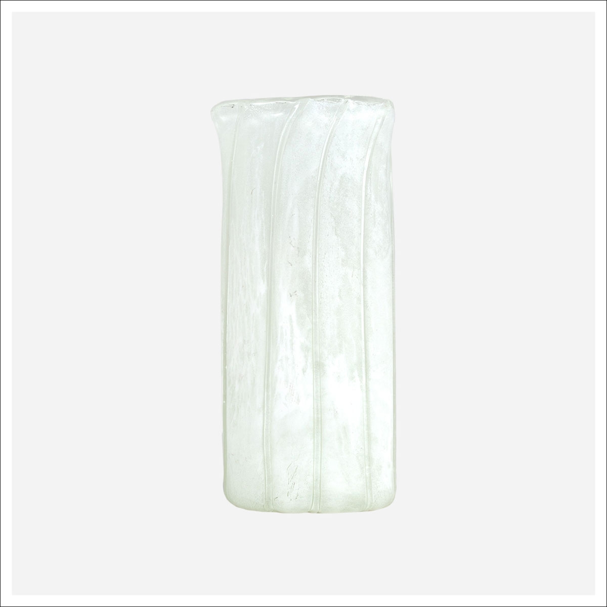 Picture of 12" LUMIA WHT ART GLS VASE