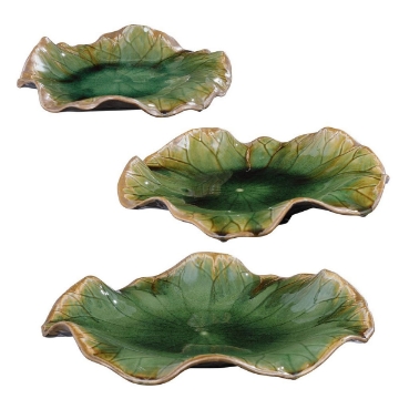 Picture of S/3 ABELLA GREEN GLS WALL ART