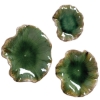 Picture of S/3 ABELLA GREEN GLS WALL ART