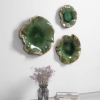 Picture of S/3 ABELLA GREEN GLS WALL ART