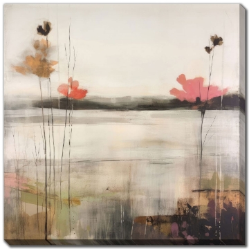 Picture of FLOWERY MEADS II CANVAS ART