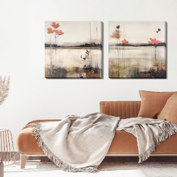 Picture of FLOWERY MEADS II CANVAS ART