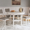 Picture of LUDWIG WHITE 5PC ROUND DINING SET