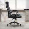 Picture of 370 LEATHER DESK CHAIR BLACK