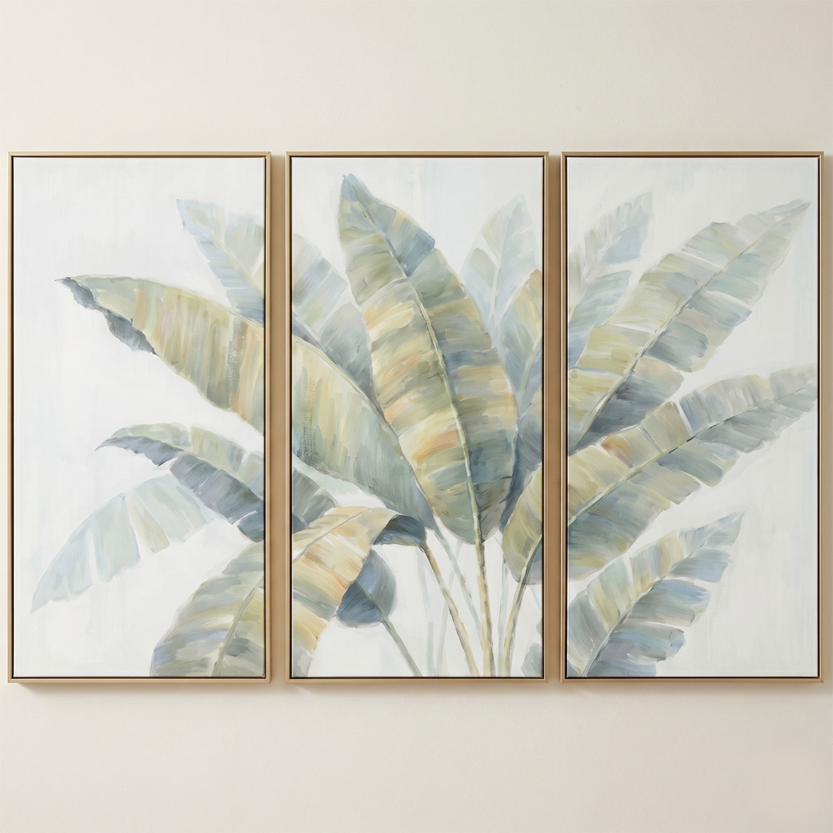Picture of TRIPTYCH PALM LEAVE ART