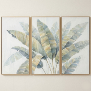 Picture of TRIPTYCH PALM LEAVE ART
