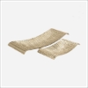 Picture of S/2 GOLD CONFORD WAVE TRAYS