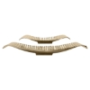 Picture of S/2 GOLD CONFORD WAVE TRAYS