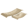 Picture of S/2 GOLD CONFORD WAVE TRAYS