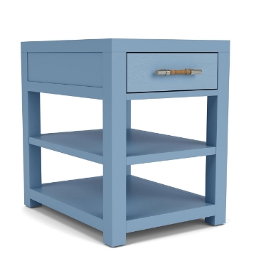 Picture of ROSALIE BLUE CHAIRSIDE TABLE