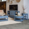 Picture of ROSALIE BLUE CHAIRSIDE TABLE