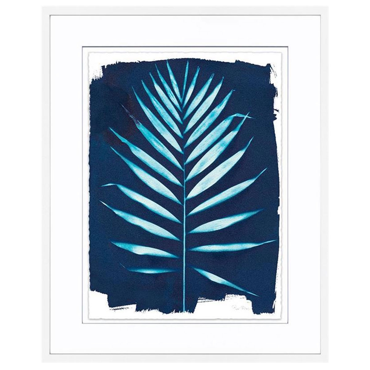Picture of BL/TEAL ART FROND II LEAF ART