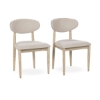 Picture of TIBER DIN CHAIR PAIR CREAM WAS
