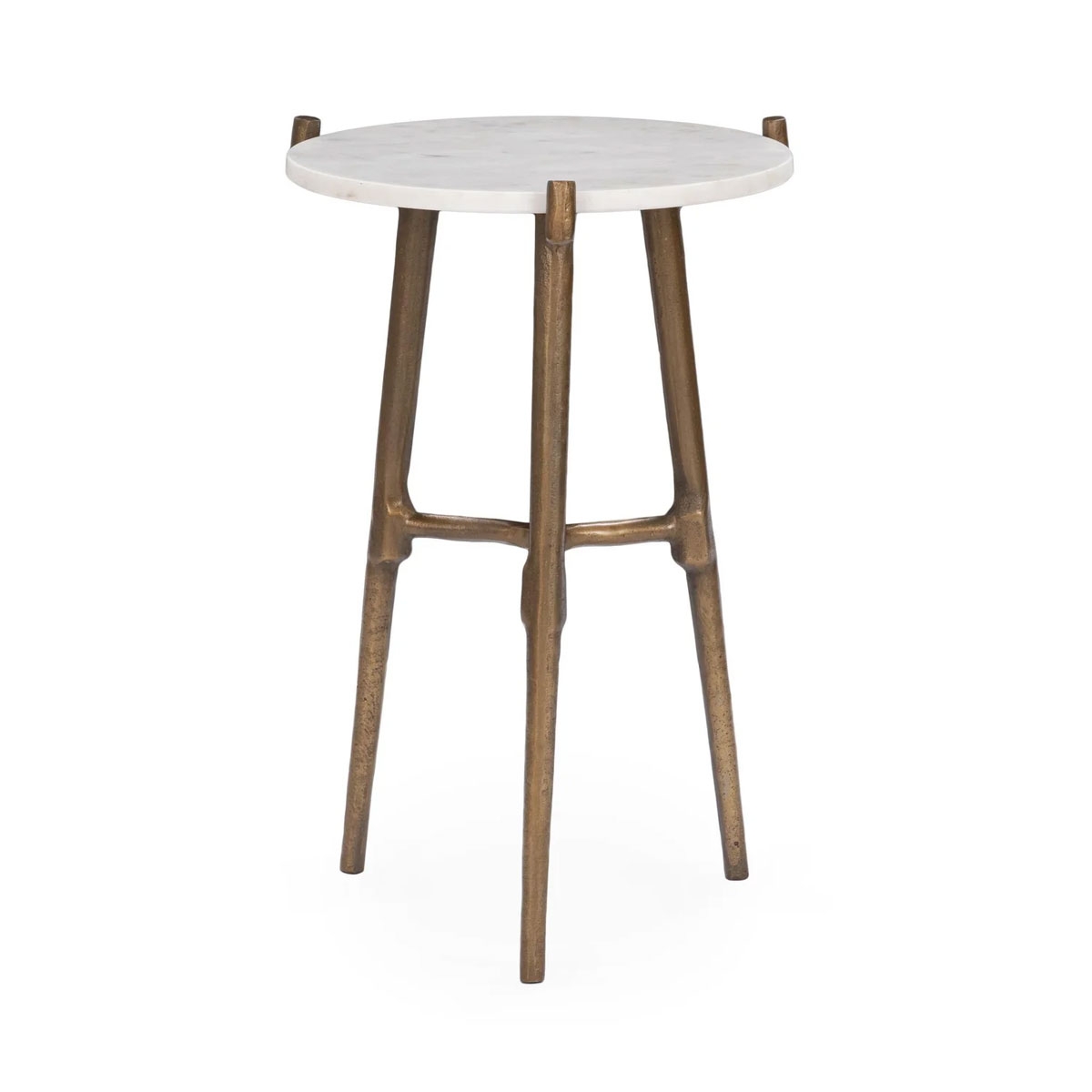 Picture of HALLEY RND ACCENT TABLE IN WHI