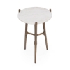 Picture of HALLEY RND ACCENT TABLE IN WHI